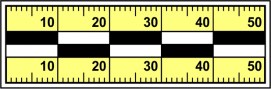 Měřítko Ž 5 x 1,5 cm ČBM17